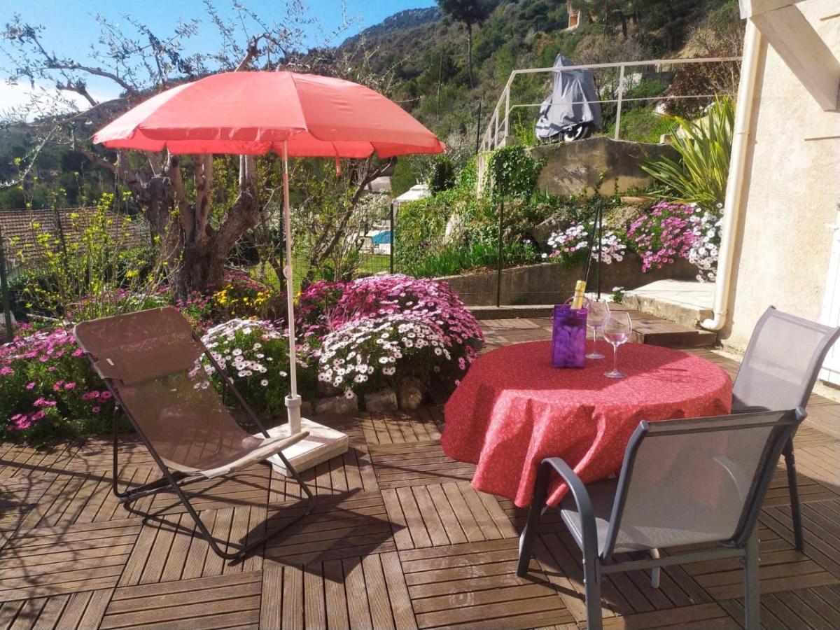Studio Le Romantique A 20 Kms De Nice Bendéjun Exterior photo